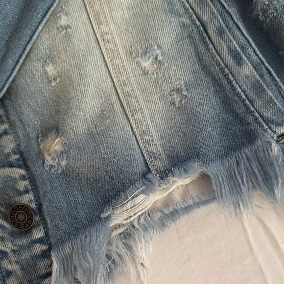 Distressed Denim Jacket by Hidden - Picture 9 of 16